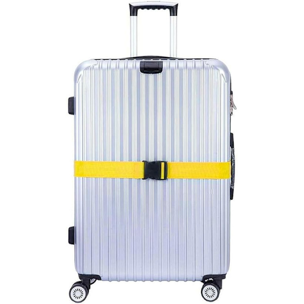 4-pack Resväskor Remmar för Resväskor Remmar Resebälte Tillbehör multiduty Yellow