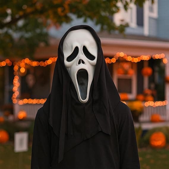 1 st Scream Halloweenmask Unisex Skräckaccessoarer Läskig Mask