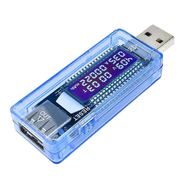 USB-oplader Multimeter Oplader Detektor Strømforbrugsmåler Spændingsmåler Digital Voltmeter