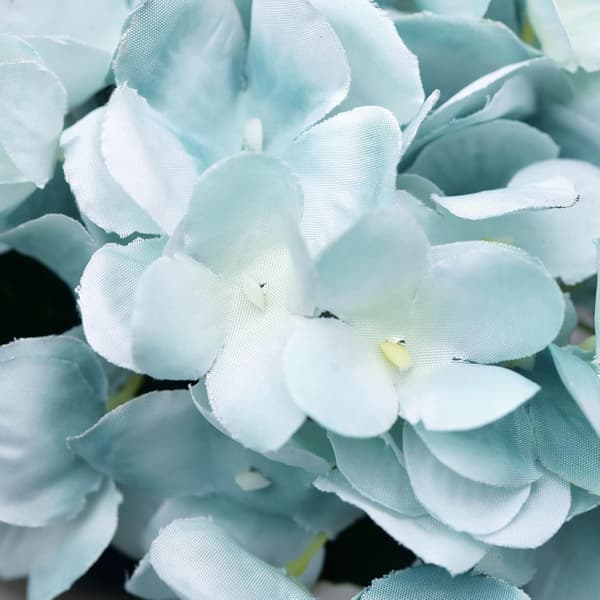5-pack Konstgjorda Hydrangea Blommor i Silke, Blomsterarrangemang Dekoration 47cm blue