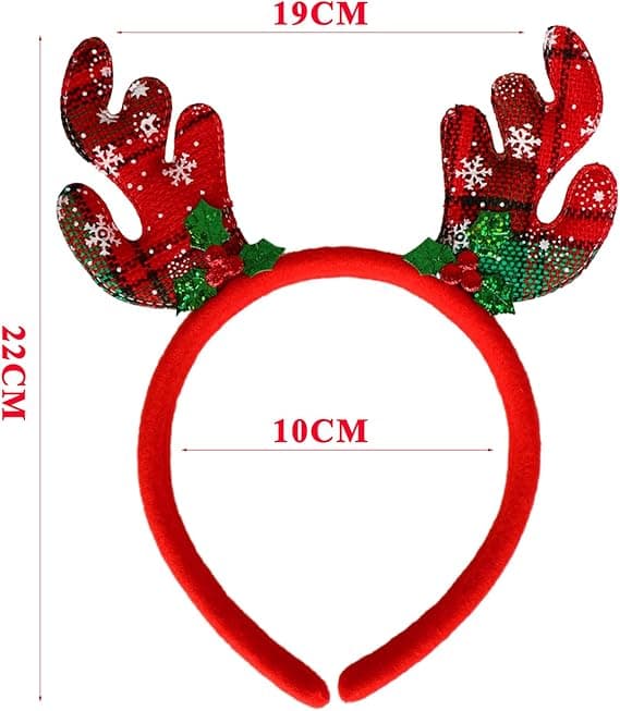 Morsomme Reinsdyr Gevir Hodebånd Julehodebånd Julegevir Hodeplagg Julekostyme Hodebånd