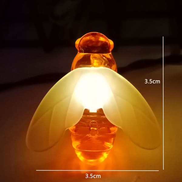 Solcellsslinga med Bin, 30 LED 6,5M Solcellsslinga med Bin 8 Lägen Koppartråd Utomhusslinga