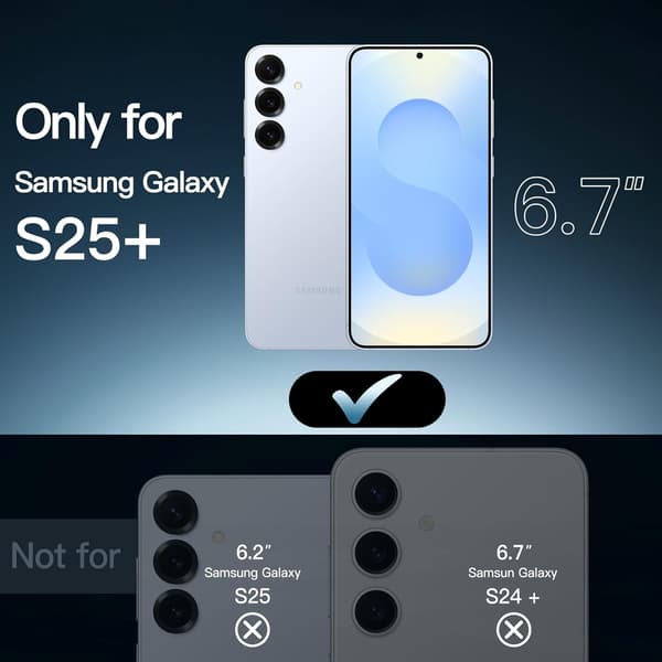 Etui til Samsung Galaxy S25 Plus, Anti-gulning, Gennemsigtig