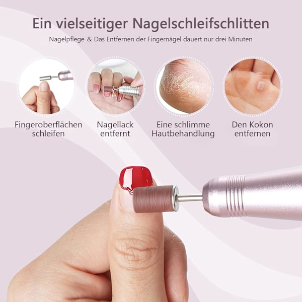 Slibeskive til neglefil, 100 stk. slibeskive, slibeovertræk til neglefil, korn 80/120/180/240 slibeskive til manicure