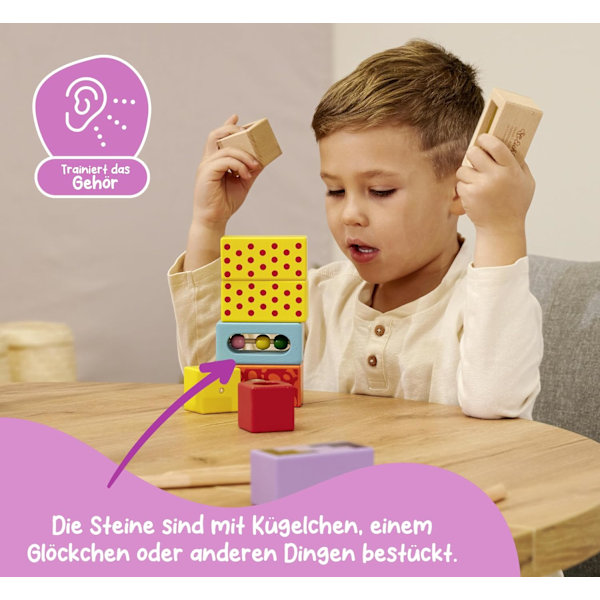 Ljudbyggklossar (Flerfärgade)