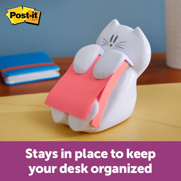 Post-it Pop-up Notatdispenser, Kattdesign, 13.5×13×8.5cm, 1 Dispenser/Pakke