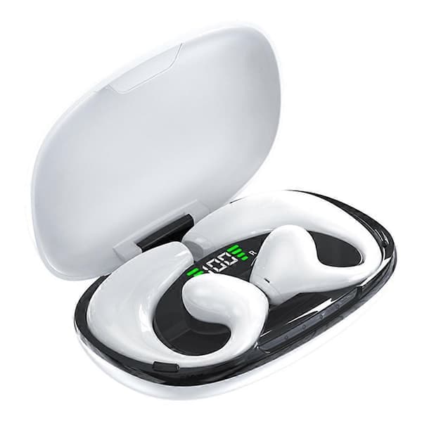Type B JR02 Bluetooth Headset Trådløse Hodetelefoner Øretelefoner med Digitalt Display Ladeboks