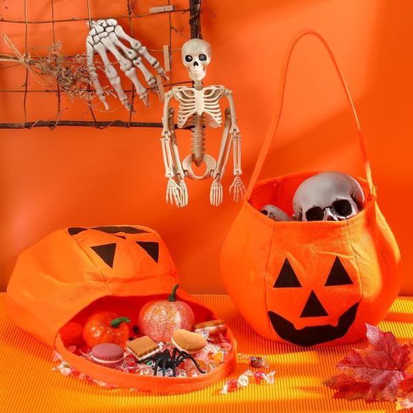 3-delt Halloween gresskarpose, knask eller knep gresskarpose, til Halloween-festdekorasjon, Halloween-kveld