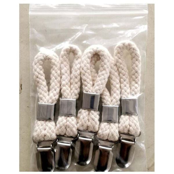 Handduksklämma, 5-pack Handdukshängare, Handdukskrokar i metall, Multifunktionella Teklämmor