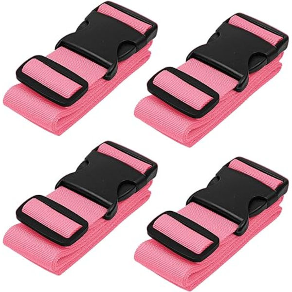 4-pack Resväskor Remmar för Resväskor Remmar Resebälte Tillbehör multiduty Pink