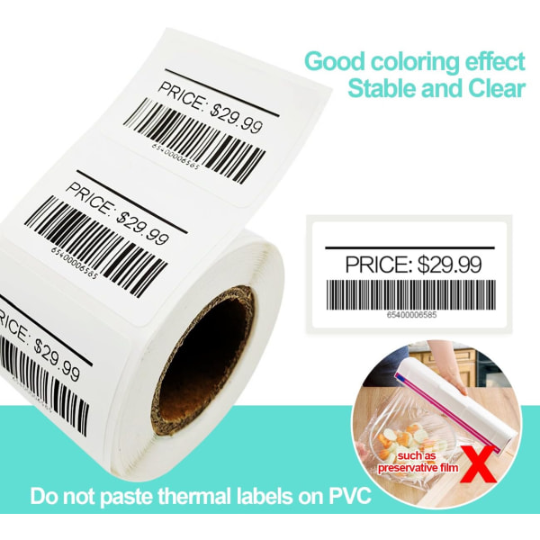 1000 Self-Adhesive Address Mailing Labels on a Roll Sticky Labels Price Stickers,60mmx30mm