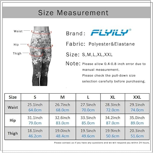 Dame Yoga Bukser Lange Sports Leggings Løpetights Høy Midje Stretch Treningsbukser Style 1 S