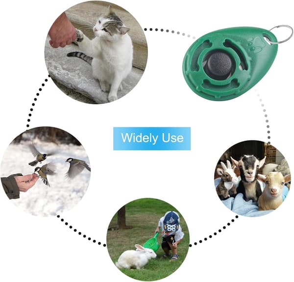 Hundklicker, 2 st hundklicker för träning med handledsrem