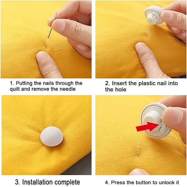 12 stk. Svampe Dyneclips Non Slip Holding Clips Quilt Holder Fixator, til tæppe Sengelagen Gardin Madrasscovers