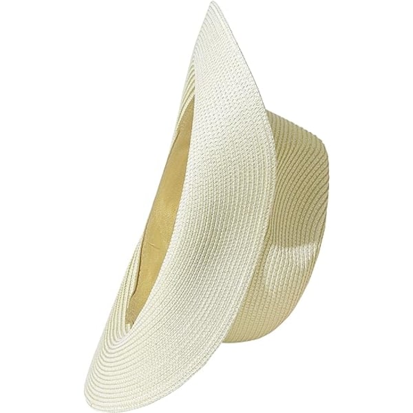 Sommer Strand Solhatter for Menn Foldbar Floppy Reise Pakkbar Staw Hat, Bred Bremskjerm Hat