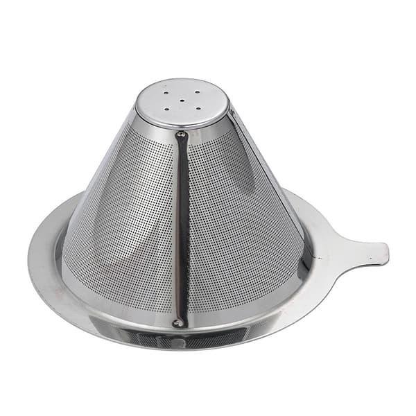 Rustfrit stål papirløst kaffefilter, permanent pour over kaffedrypper til enkeltkopbrygning, til manuel kaffemaskine