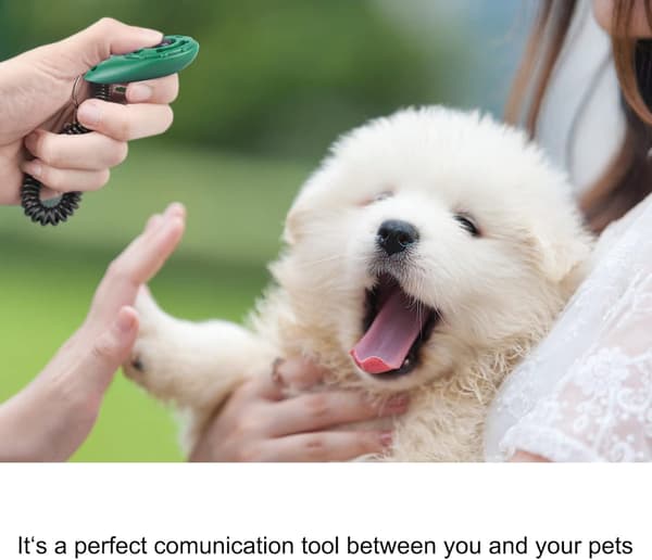 Hundklicker, 2 st hundklicker för träning med handledsrem