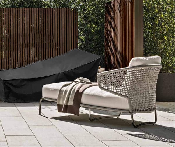 Trädgårdssolstolskydd, 210D Vattentätt Dammskyddande Vikbart Solstolskydd i Polyester - 210x 75 x 80 CM