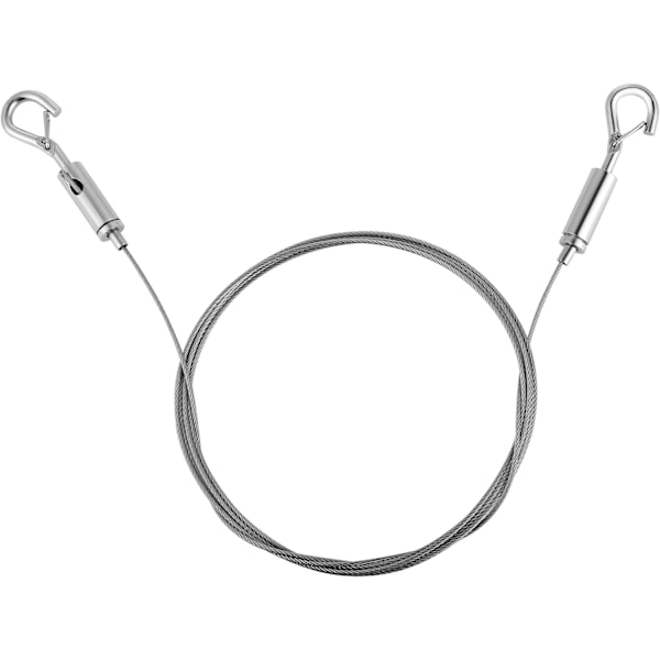 Justerbar Billedophængningswire, 2m x 1,5 mm Rustfrit Stål Heavy Duty Ophængningsreb til at Hænges Billeder Foto Rammer og DIY Holder