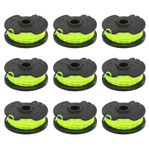 HT19-401-004-20 9-pack Ersättningsspole Gräsklippartillbehör för Hyper Tough 40V Max Trimmer / HT