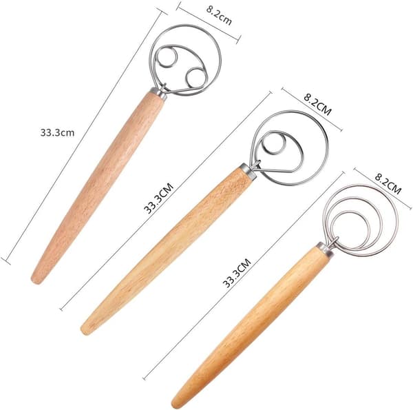 Degvisp, 3-pack Professionell Vispset i Rostfritt Stål