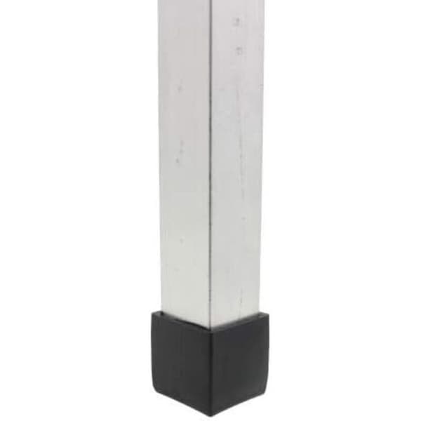 4 stk. firkantede gummitupper for stoler, bord, møbelben (40 mm svart)