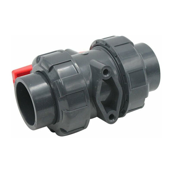 Dobbel union ventil for liming diam 40 mm pvc kuleventil kuleventil sph kuleventil
