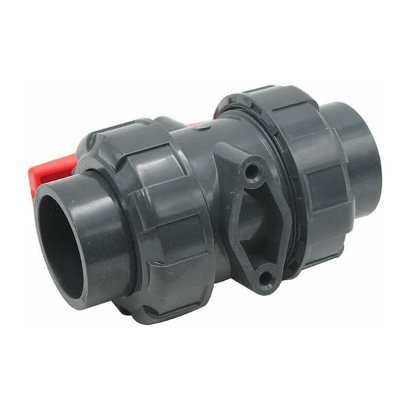 Dobbelt unionsventil til lim diam 40 mm pvc kugleventil kugleventil sph kugleventil