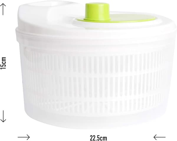 Stor salatslynge i plast, blad-tørrer, salat-afrander