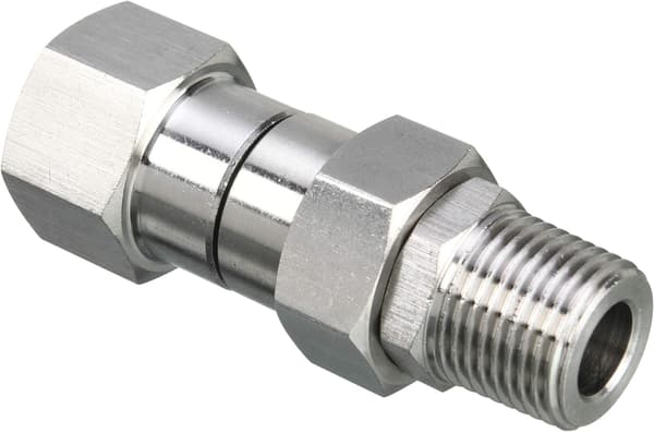 Trykkvaskersvivel, 3/8\" NPT hanngjenge, rustfritt stål, 4500 PSI