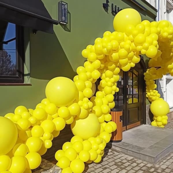 Gule balloner, 50 stykker 12-tommer gule balloner, til gule temafester, dimission, babyshower, bryllupsdekorationer