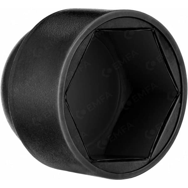 M10 mutterkapslar för 17 mm nyckel Svart 50 st.