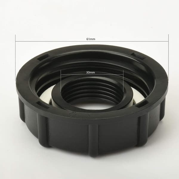 S60x6 hætte, 1000L ibc adapter, 1 tommer ibc tank aftale