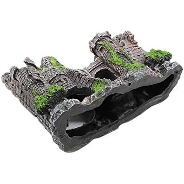 Akvarium Dekoration, Fiskekum Rock Resin Bus Ornament, Fiskekum Landskabskreativ Lille Bil Dekoration Style 1