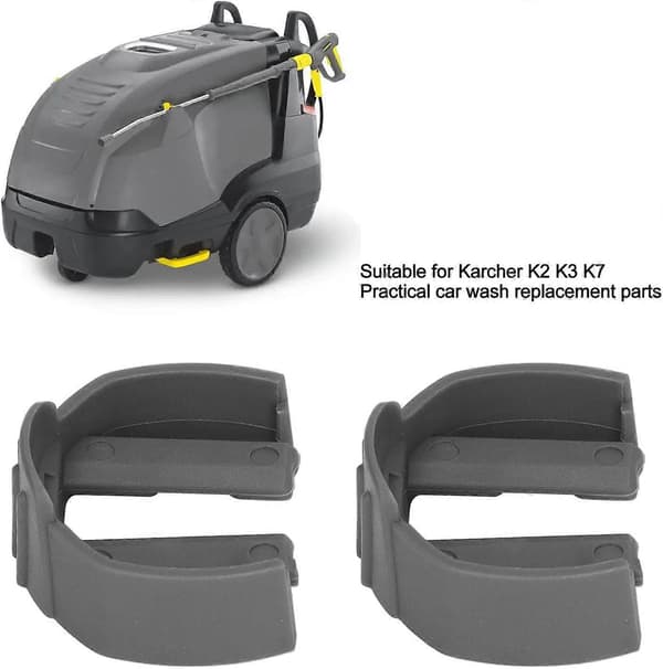 2 st C-Clip Snabbkopplingar, Ersättnings-C-Clip för Högtryckstvättspistol för Karcher K2 K3 K7 Bil Högtryckstvättspistol (Grå)