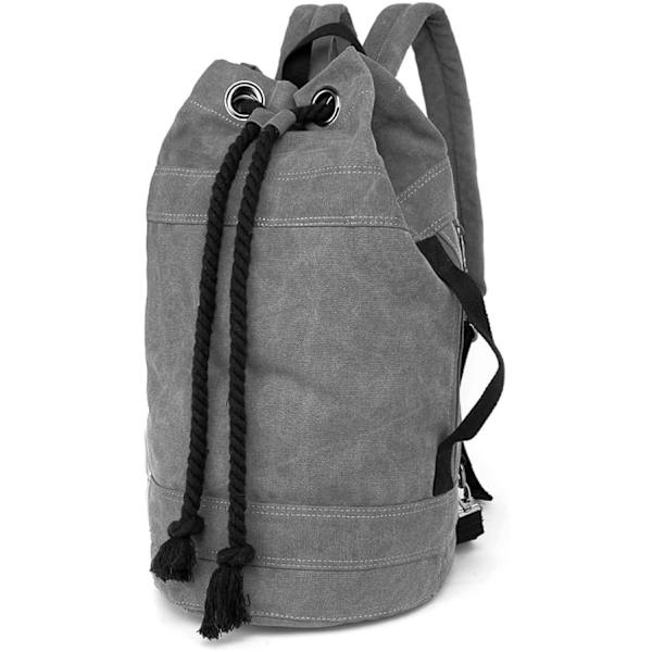 Canvas Resväskor, Resväskor Övernattning Weekendväskor Carry On Axelväska Ryggsäck grey L