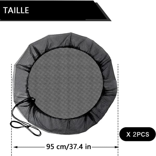Regnvandsbeholder net, med snøre, beskyttelse mod myg og blade (ø 95 cm)