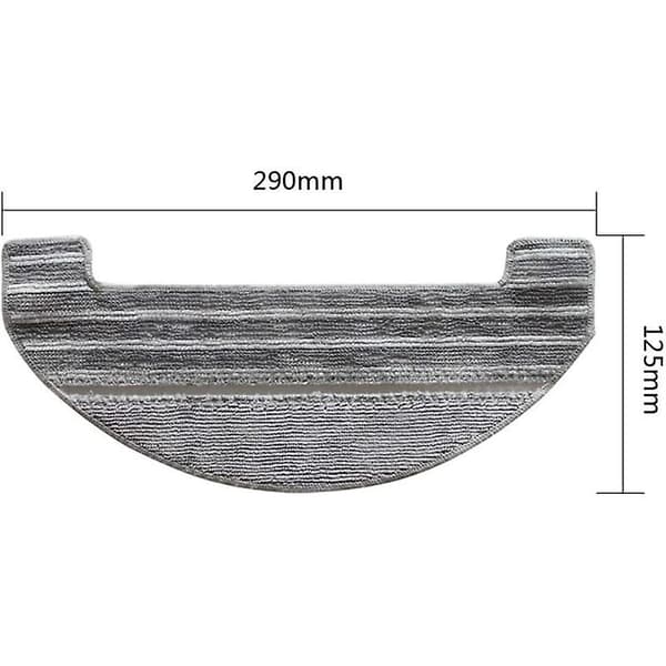 10 st Tvättbara Mikrofiber Ullmoppdukar för Proscenic M8 Pro M8 Robotdammsugare