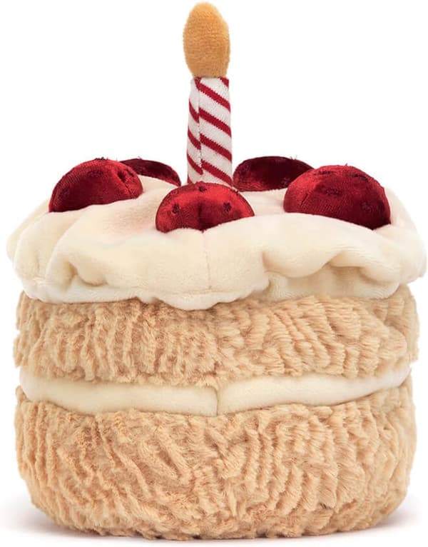 Amuseable Birthdaystårta Samlarobjekt Plysch Dekoration