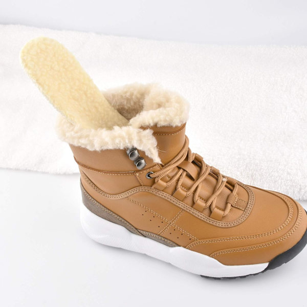 Damullens ullinlägg med dämpning för vinter, bekväma varma skoinlägg för stövlar, sneakers, tofflor