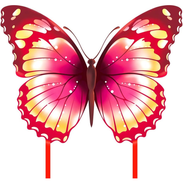 Farverig Life Butterfly Drage med 300ft snor pink 40'' x 30''