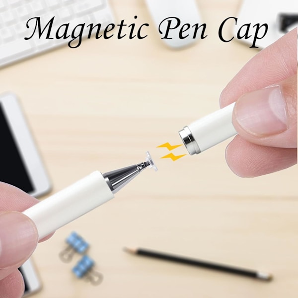 Stylus-kynä, universaali kosketusnäyttökynä kaikille tableteille, tablettikynä magneettikorkilla