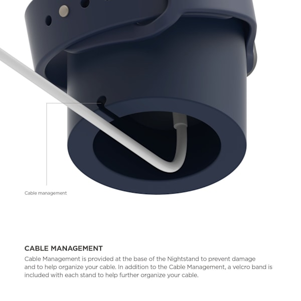 Passer til Apple Watch 1/2/3/4/5/6/7, 8 silikone retro ensfarvet simpel opladningsbase skrivebordsladestander