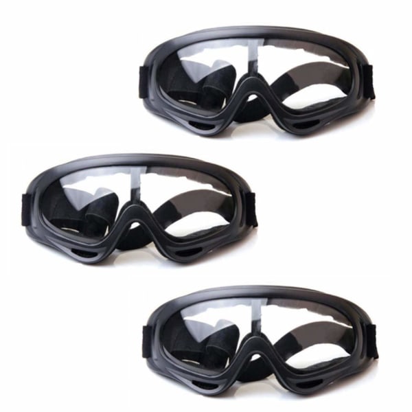 3-pak børnesikkerhedsbriller, børns udendørs spil beskyttelsesbriller til Nerf N-Strike pistol Elite Gun spil øjenbeskyttelse og til laboratoriearbejde