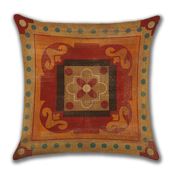 Abstrakte Kunst Putetrekk 45x45 cm Moderne Boho Geometriske Dekorative Pynteputetrekk Sofa Bil Firkantet Putetrekk Sett med 4