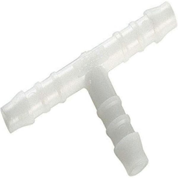 Kobling 6 mm slange, hvit/transparent 10 stk