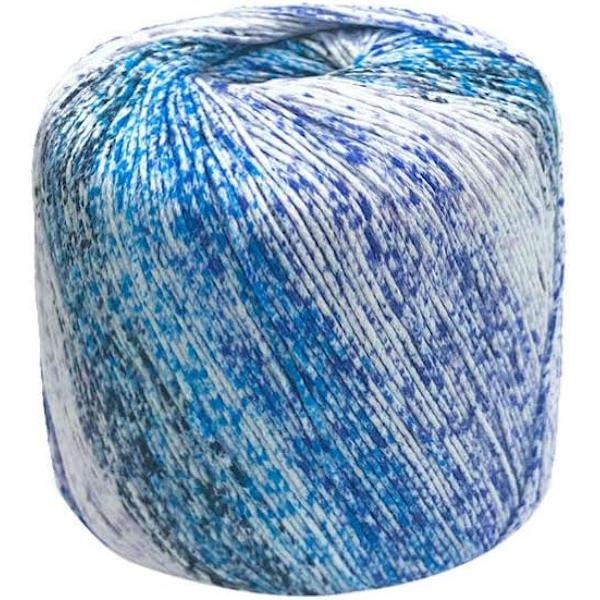Pehmeä Virkkauslanka, Monivärinen Puuvilla Neulonta Lanka Käsin Neulonta Lanka Kudonta Lanka Virkkaus Lankaa blue color