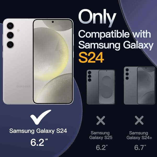 Etui til Samsung Galaxy S24, Anti-gulning, Gjennomsiktig