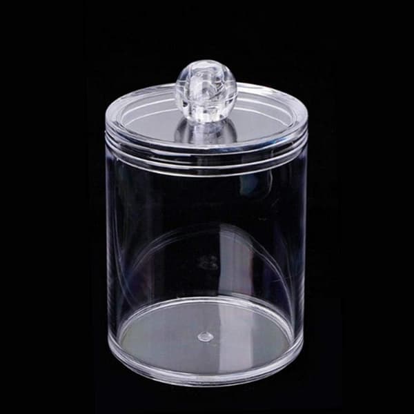 Dispenser apotekerkrukker bad, oppbevaringsboks beholder klar plastboks