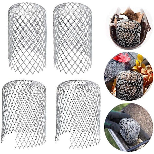 6 st aluminiumrännfilter Rännskydd Rännskydd Metallrännskydd Lövskydd för hus, takfot, dike, avlopp